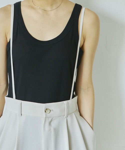 audrey and john wad（オードリーアンドジョンワッド）の「【Audrey and John Wad】紐付きセンタープレスパンツ（その他パンツ・レディース・ブラック/ミント/ライトベージュ・S/M）」の7枚目の写真