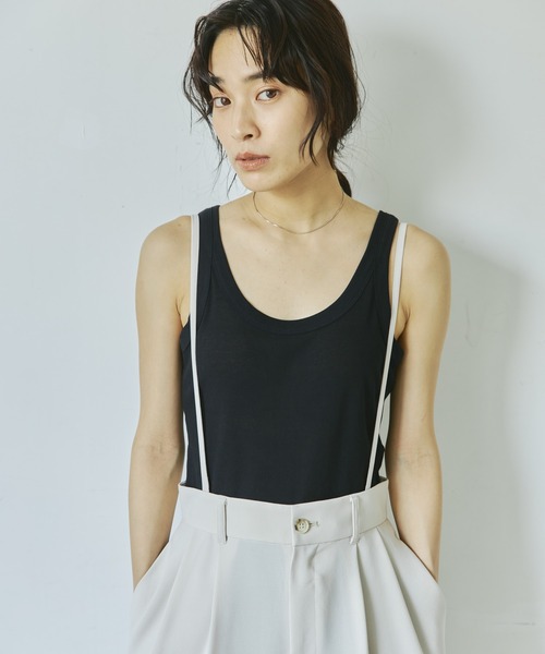 audrey and john wad（オードリーアンドジョンワッド）の「【Audrey and John Wad】紐付きセンタープレスパンツ（その他パンツ・レディース・ブラック/ミント/ライトベージュ・S/M）」の8枚目の写真