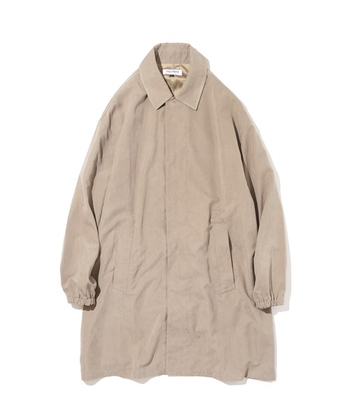 JACK & MARIE(ジャックアンドマリー)の「JACK & MARIE LONG COAT(2Colors)(ジャックアンドマリー マットサテンロングコーチコート)(BEIGE,NAVY)(ステンカラーコート・メンズ・ベージュ/ネイビー・M/L)」の8枚目の写真