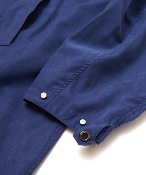 JACK & MARIE(ジャックアンドマリー)の「JACK & MARIE LONG COAT(2Colors)(ジャックアンドマリー マットサテンロングコーチコート)(BEIGE,NAVY)(ステンカラーコート・メンズ・ベージュ/ネイビー・M/L)」の9枚目の写真