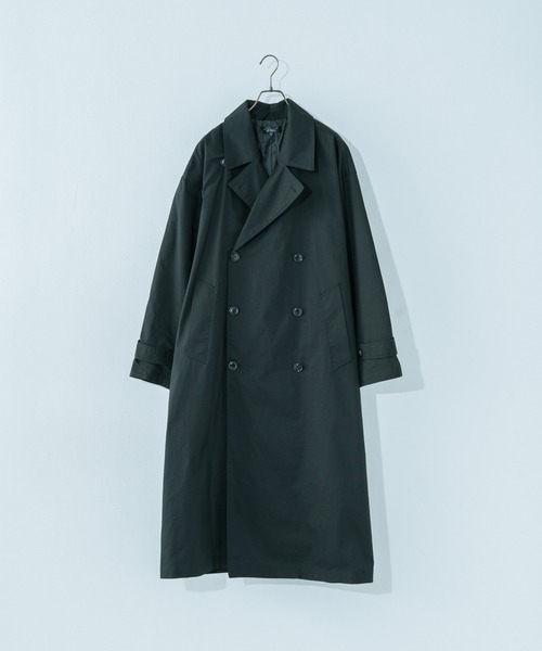 Ressaca(レサーカ)の「オーバーサイズ ロングトレンチコート(トレンチコート・メンズ・ブラック/ベージュ/ブラウン/オリーブ/グレイッシュブルー・M/L)」の11枚目の写真