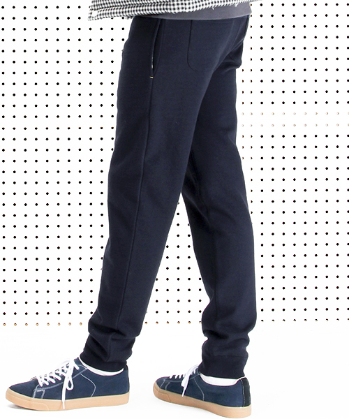 R.NEWBOLD（アールニューボールド）の「ONE POINT SWEAT PANTS/245396（その他パンツ・メンズ・グレー/ネイビー・MEDIUM/LARGE/SMALL/X-LARGE）」の3枚目の写真
