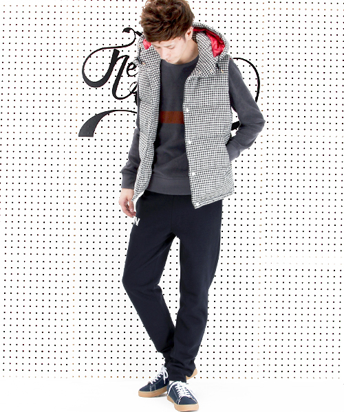 R.NEWBOLD（アールニューボールド）の「ONE POINT SWEAT PANTS/245396（その他パンツ・メンズ・グレー/ネイビー・MEDIUM/LARGE/SMALL/X-LARGE）」の6枚目の写真