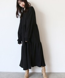 Roomy's | ティアードスウェットワンピース(ワンピース)