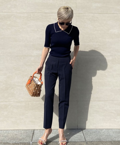 JENNE（ジェンヌ）の「サマースラックスパンツ（スラックス・レディース・ネイビー/ブルー/ラベンダー・SMALL/X-SMALL/MEDIUM/LARGE）」の2枚目の写真