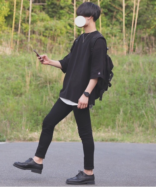 INTER FACTORY（インターファクトリー）の「ファッションインフルエンサー DAISUKE - ダブルリングネックレス　made in INTER FACTORY（ネックレス・メンズ・シルバー・FREE）」の2枚目の写真