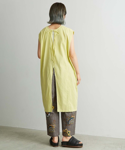 cardo fabrica（カルドファブリカ）の「アフリカンバティックテーパードイージーパンツ（その他パンツ・レディース・グレー/グリーン・FREE）」の16枚目の写真