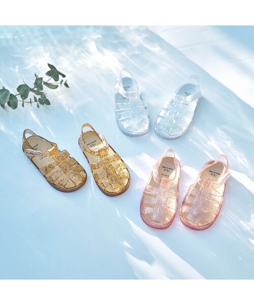 apres les cours(アプレレクール)の「/クリアラメサンダル(サンダル・キッズ・シルバー/ブラウン/ピンク・16/18/19/14/17/15 )」の14枚目の写真