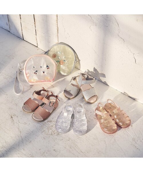 apres les cours(アプレレクール)の「/クリアラメサンダル(サンダル・キッズ・シルバー/ブラウン/ピンク・16/18/19/14/17/15 )」の15枚目の写真