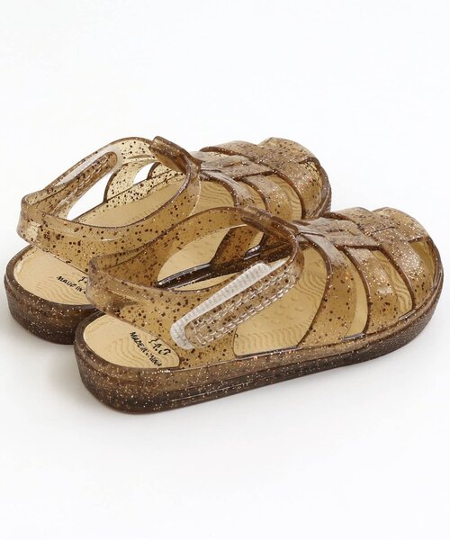 apres les cours(アプレレクール)の「/クリアラメサンダル(サンダル・キッズ・シルバー/ブラウン/ピンク・16/18/19/14/17/15 )」の6枚目の写真