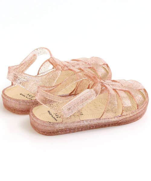 apres les cours(アプレレクール)の「/クリアラメサンダル(サンダル・キッズ・シルバー/ブラウン/ピンク・16/18/19/14/17/15 )」の7枚目の写真