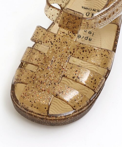 apres les cours(アプレレクール)の「/クリアラメサンダル(サンダル・キッズ・シルバー/ブラウン/ピンク・16/18/19/14/17/15 )」の11枚目の写真