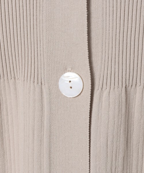 JEANASIS(ジーナシス)の「14GフレアロングVカーディガン/943432(カーディガン/ボレロ・レディース・ホワイト/ブラック/グレイッシュベージュ・FREE)」の10枚目の写真