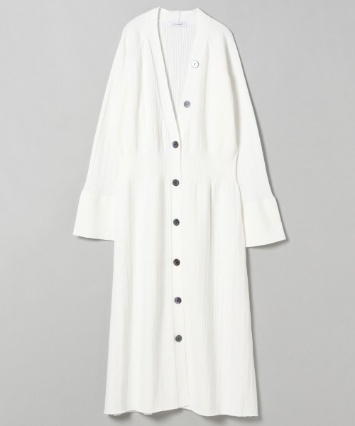 JEANASIS(ジーナシス)の「14GフレアロングVカーディガン/943432(カーディガン/ボレロ・レディース・ホワイト/ブラック/グレイッシュベージュ・FREE)」の19枚目の写真