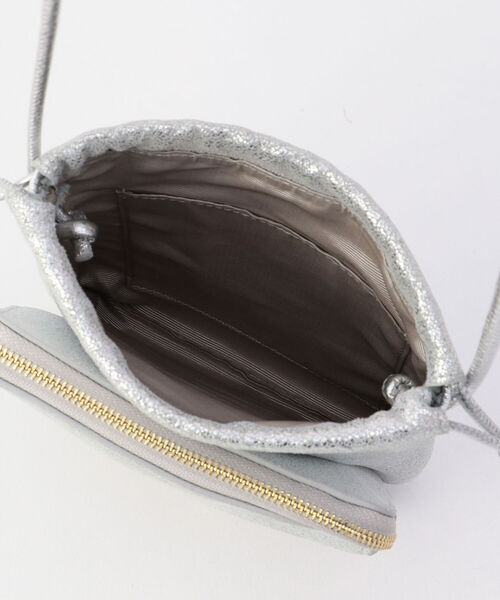 NOLLEY’S（ノーリーズ）の「ミニ巾着ショルダー（ショルダーバッグ・レディース・シルバー・FREE）」の8枚目の写真