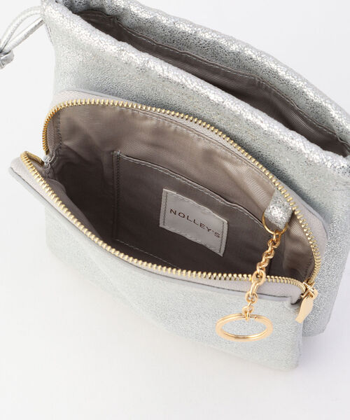 NOLLEY’S（ノーリーズ）の「ミニ巾着ショルダー（ショルダーバッグ・レディース・シルバー・FREE）」の10枚目の写真