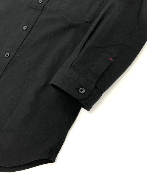 A.S.M(エーエスエム)の「麻コットン シャツ / ホリゾンタルカラー 7分袖 カラー 麻シャツ(シャツ/ブラウス・メンズ・サンドグレー/ブルー/ブラック/カーキ/サックスブルー/ネイビー/ホワイト/ライトピンク・50/52/48)」の19枚目の写真