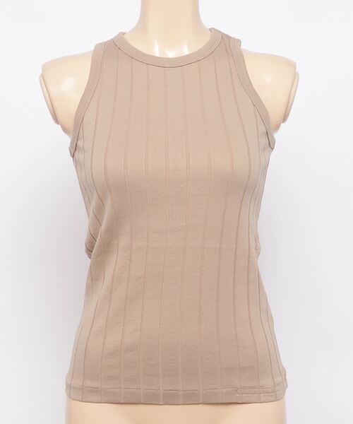 YOUNG&OLSEN The DRYGOODS STORE(ヤングアンドオルセン)の「【YOUNG & OLSEN The DRYGOODS STORE】/BROAD RIB A-TANK(Tシャツ/カットソー・レディース・ホワイト/ブラック/クリーム/その他1/ブラウン系その他/グリーン系その他/レッド/サックスブルー・1/2)」の4枚目の写真