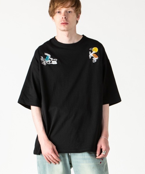 rehacer（レアセル）の「rehacer : The Moon Viewing on Wide Body / ザ.ムーンビューイング オン ワイドボディー（Tシャツ/カットソー・メンズ・ホワイト/ブラック/グレー/カーキ/ネイビー/ベージュ・SMALL/MEDIUM/LARGE/X-LARGE）」の16枚目の写真