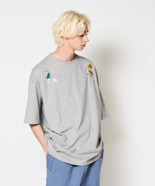 rehacer（レアセル）の「rehacer : The Moon Viewing on Wide Body / ザ.ムーンビューイング オン ワイドボディー（Tシャツ/カットソー・メンズ・ホワイト/ブラック/グレー/カーキ/ネイビー/ベージュ・SMALL/MEDIUM/LARGE/X-LARGE）」の20枚目の写真