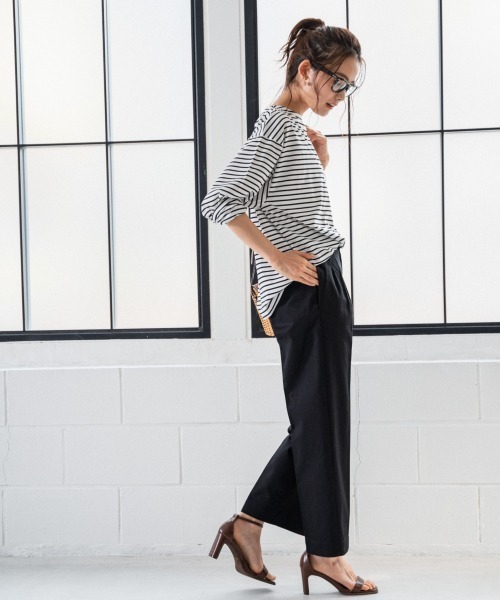 Andemiu（アンデミュウ）の「ハイウエストチノパンツ938601（チノパンツ・レディース・ブラック/ベージュ・SMALL/MEDIUM）」の16枚目の写真