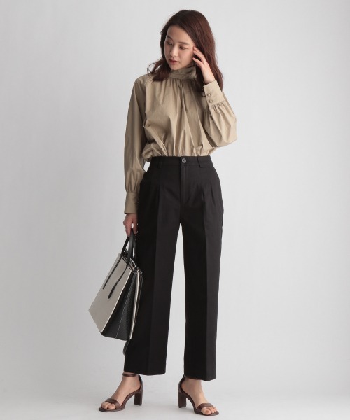 Andemiu（アンデミュウ）の「ハイウエストチノパンツ938601（チノパンツ・レディース・ブラック/ベージュ・SMALL/MEDIUM）」の10枚目の写真