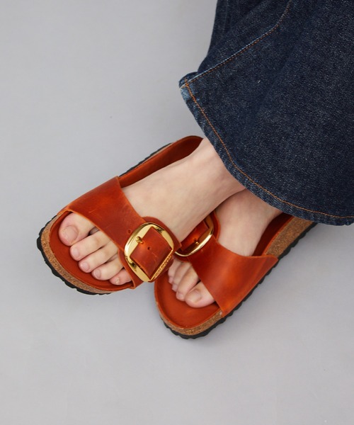 BIRKENSTOCK（ビルケンシュトック）の「BIRKENSTOCK / ビルケンシュトック MADRID BIG BUCKLE コンフォートサンダル/ビックバックル（サンダル・メンズ・ブラック/ブラウン/ブラック系その他/チョコ/レンガ・40/38/39/37/41/42/36）」の5枚目の写真