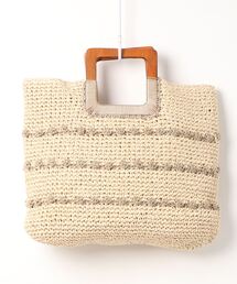 natural couture | 木手ハンドル玉編みトートバッグ(トートバッグ)
