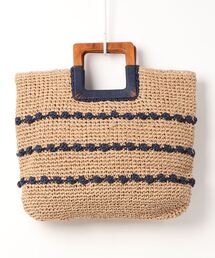 natural couture | 木手ハンドル玉編みトートバッグ(トートバッグ)