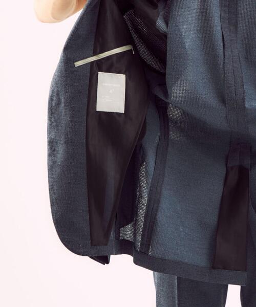 WORK TRIP OUTFITS GREEN LABEL RELAXING(ワークトリップアウトフィッツグリーンレーベル リラクシング)の「OLT<機能 / 洗濯機洗い可・ストレッチ> WTO A+ メッシュトリコット MODERN ジャケット(テーラードジャケット・メンズ・ネイビー/ライトグレー・XS/42/L/48/S/44/XL/50/M/46)」の6枚目の写真