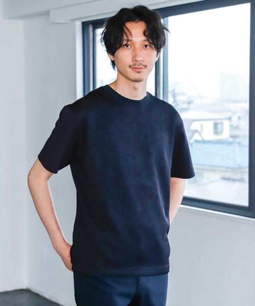 GLOBAL WORK(グローバルワーク)の「ニットソー切替Tee/940168(Tシャツ/カットソー・メンズ・ダークブラウン/ベージュ/ネイビー/グレー系その他4・SMALL/MEDIUM/LARGE/X-LARGE)」の4枚目の写真