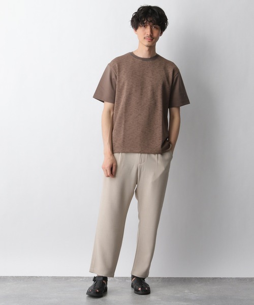 GLOBAL WORK(グローバルワーク)の「ニットソー切替Tee/940168(Tシャツ/カットソー・メンズ・ダークブラウン/ベージュ/ネイビー/グレー系その他4・SMALL/MEDIUM/LARGE/X-LARGE)」の19枚目の写真