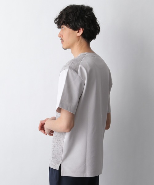 GLOBAL WORK(グローバルワーク)の「ニットソー切替Tee/940168(Tシャツ/カットソー・メンズ・ダークブラウン/ベージュ/ネイビー/グレー系その他4・SMALL/MEDIUM/LARGE/X-LARGE)」の5枚目の写真