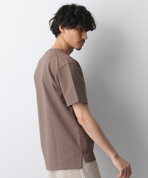 GLOBAL WORK(グローバルワーク)の「ニットソー切替Tee/940168(Tシャツ/カットソー・メンズ・ダークブラウン/ベージュ/ネイビー/グレー系その他4・SMALL/MEDIUM/LARGE/X-LARGE)」の8枚目の写真