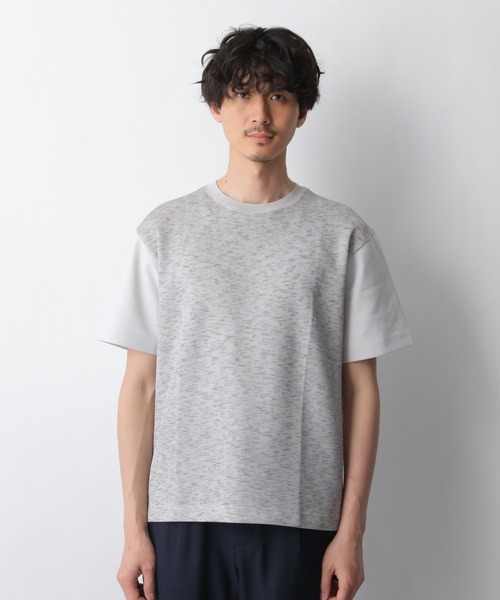 GLOBAL WORK(グローバルワーク)の「ニットソー切替Tee/940168(Tシャツ/カットソー・メンズ・ダークブラウン/ベージュ/ネイビー/グレー系その他4・SMALL/MEDIUM/LARGE/X-LARGE)」の17枚目の写真