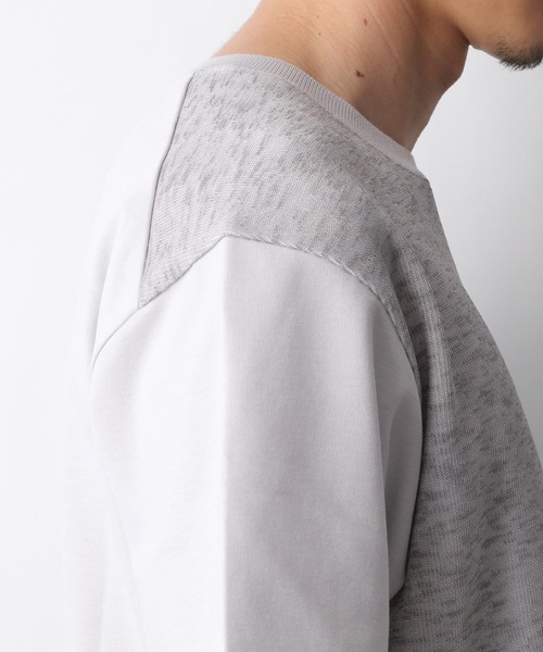 GLOBAL WORK(グローバルワーク)の「ニットソー切替Tee/940168(Tシャツ/カットソー・メンズ・ダークブラウン/ベージュ/ネイビー/グレー系その他4・SMALL/MEDIUM/LARGE/X-LARGE)」の21枚目の写真