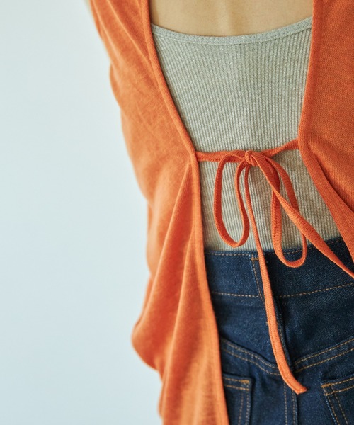 VACANCY（ヴァカンシー）の「バックオープンタンクトップ（タンクトップ・レディース・チャコールグレー/ブラウン/オレンジ・FREE）」の14枚目の写真