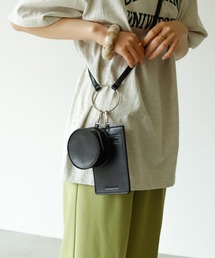 Birthday room | フェイクレザーキーホルダーマルチポーチ(ショルダーバッグ)