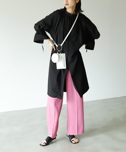 Birthday room(バースデイルーム)の「フェイクレザーキーホルダーマルチポーチ(ショルダーバッグ・レディース・ブラック/ホワイト・FREE)」の11枚目の写真