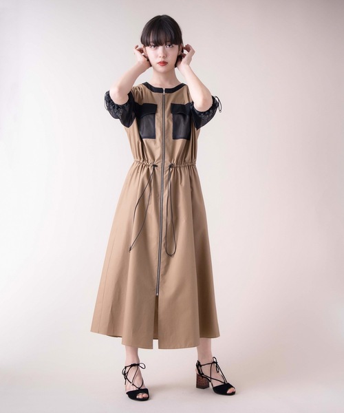 La SRIC(ラスリック)の「La SRIC / メッシュポケットZIPワンピース(ワンピース・レディース・ブラック/ブラウン系その他・38)」の15枚目の写真