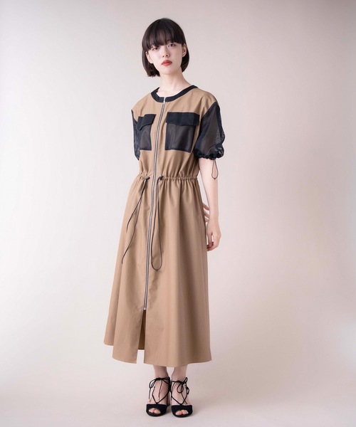 La SRIC(ラスリック)の「La SRIC / メッシュポケットZIPワンピース(ワンピース・レディース・ブラック/ブラウン系その他・38)」の11枚目の写真