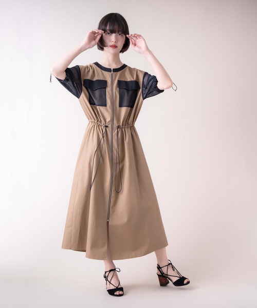 La SRIC(ラスリック)の「La SRIC / メッシュポケットZIPワンピース(ワンピース・レディース・ブラック/ブラウン系その他・38)」の17枚目の写真