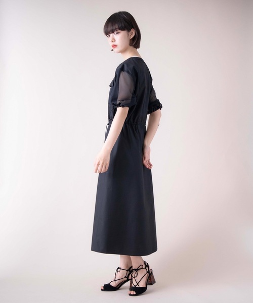 La SRIC(ラスリック)の「La SRIC / メッシュポケットZIPワンピース(ワンピース・レディース・ブラック/ブラウン系その他・38)」の5枚目の写真