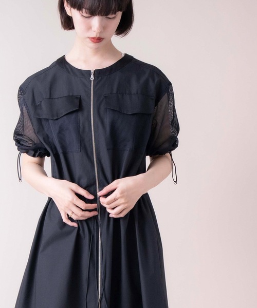La SRIC(ラスリック)の「La SRIC / メッシュポケットZIPワンピース(ワンピース・レディース・ブラック/ブラウン系その他・38)」の12枚目の写真