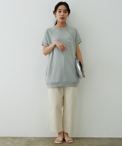 AMERICANA（アメリカーナ）の「【Americana(アメリカーナ)】アントウィッシュ裏毛ラグランノースリーブ（Tシャツ/カットソー・レディース・ライトグリーン/ブルー系その他/オレンジ系その他・FREE）」の12枚目の写真