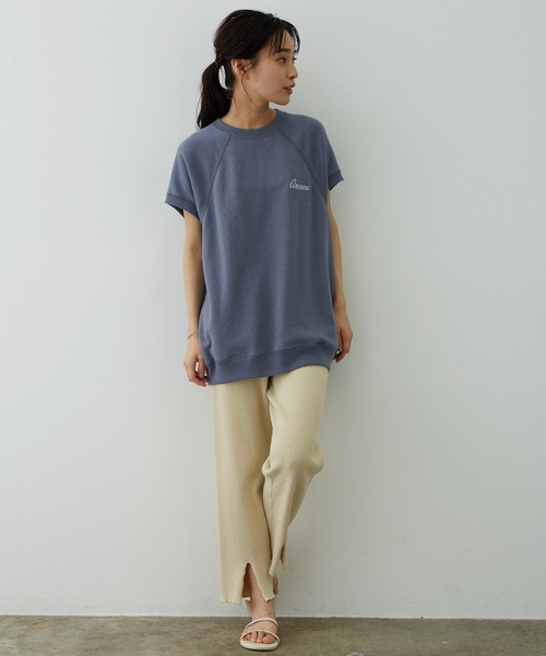 AMERICANA（アメリカーナ）の「【Americana(アメリカーナ)】アントウィッシュ裏毛ラグランノースリーブ（Tシャツ/カットソー・レディース・ライトグリーン/ブルー系その他/オレンジ系その他・FREE）」の17枚目の写真