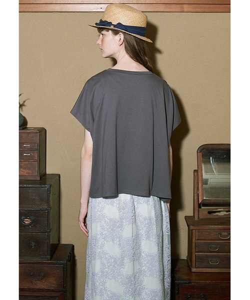 MOOMIN（ムーミン）の「ムーミン　シフォンアップリケＴシャツ（Tシャツ/カットソー・レディース・グレー系その他・SMALL/MEDIUM/LARGE/X-LARGE/XX-LARGE）」の4枚目の写真