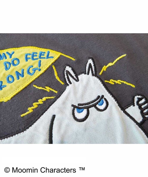 MOOMIN（ムーミン）の「ムーミン　シフォンアップリケＴシャツ（Tシャツ/カットソー・レディース・グレー系その他・SMALL/MEDIUM/LARGE/X-LARGE/XX-LARGE）」の2枚目の写真