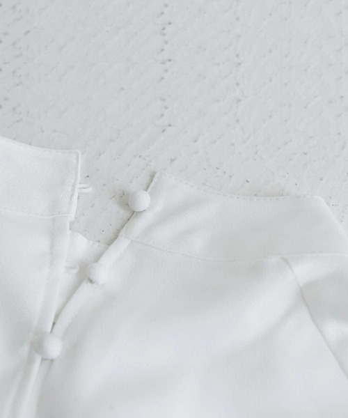 antiqua(アンティカ)の「ラグランスリーブブラウス(シャツ/ブラウス・レディース・ブラック/ミント/オフホワイト・FREE)」の21枚目の写真