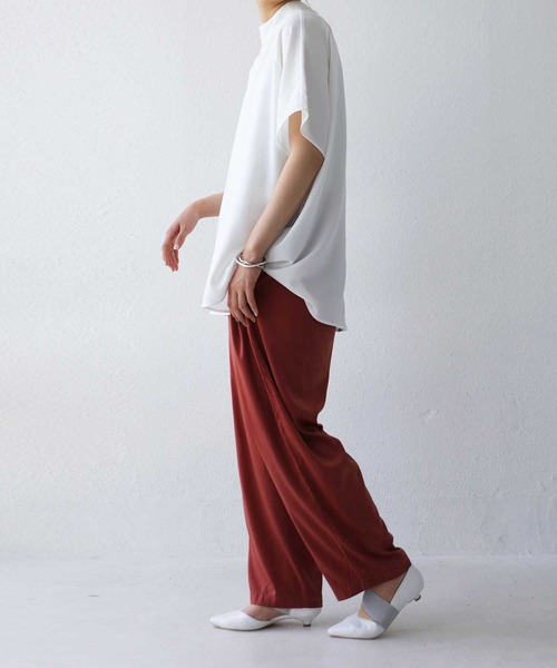 antiqua(アンティカ)の「ラグランスリーブブラウス(シャツ/ブラウス・レディース・ブラック/ミント/オフホワイト・FREE)」の18枚目の写真